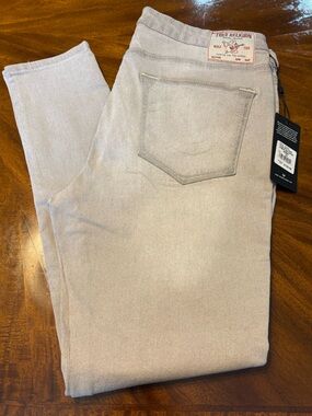 True Religion Light Gray Skinny Jeans